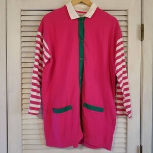 Adrienne Vittadini OPTIONS Vintage L/S Button Up XL